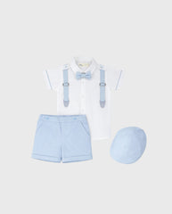 Conjunto Bermuda Con Boina Azul