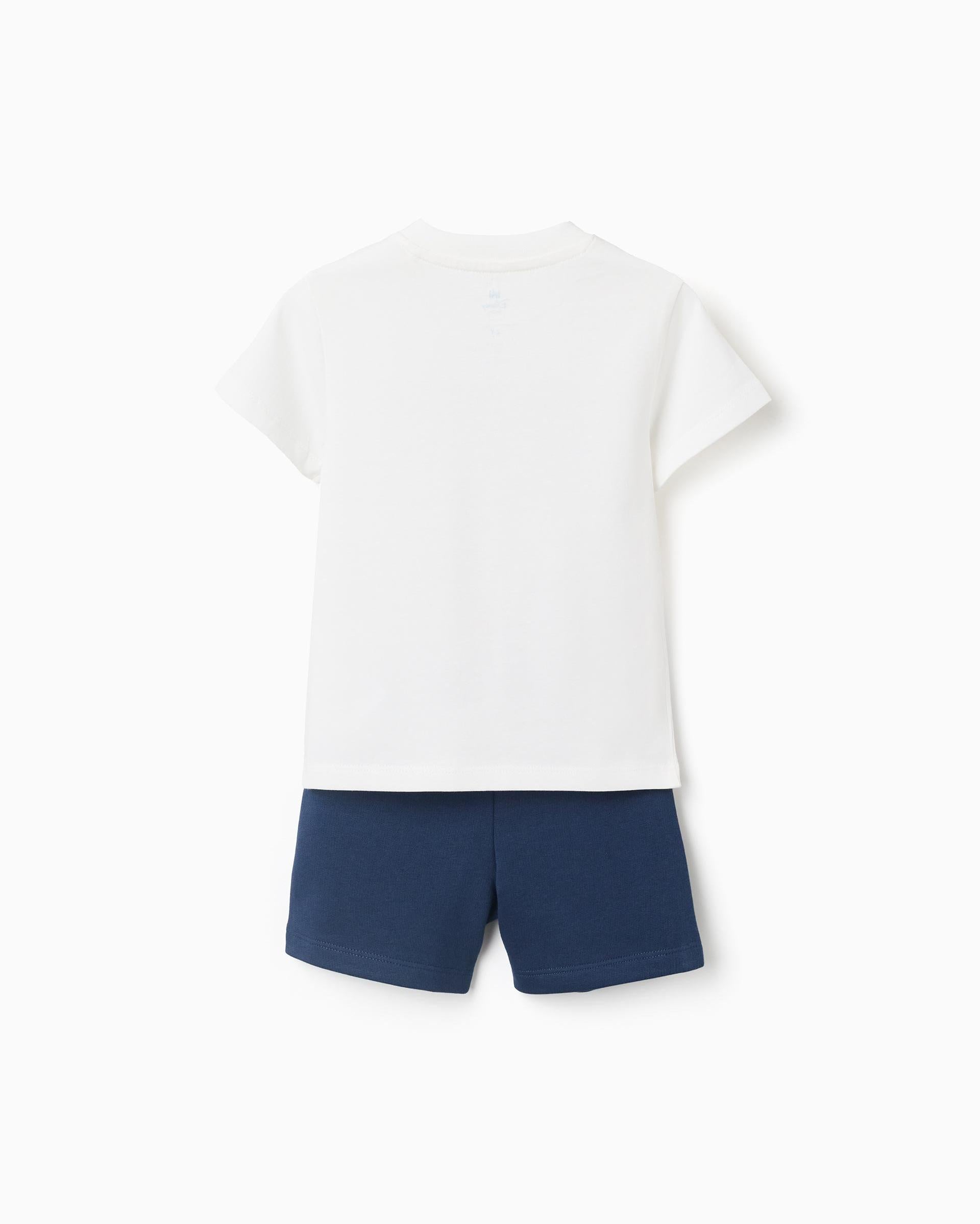 Conjunto Bermuda Estampado Mickey Blanco Zippy diseño