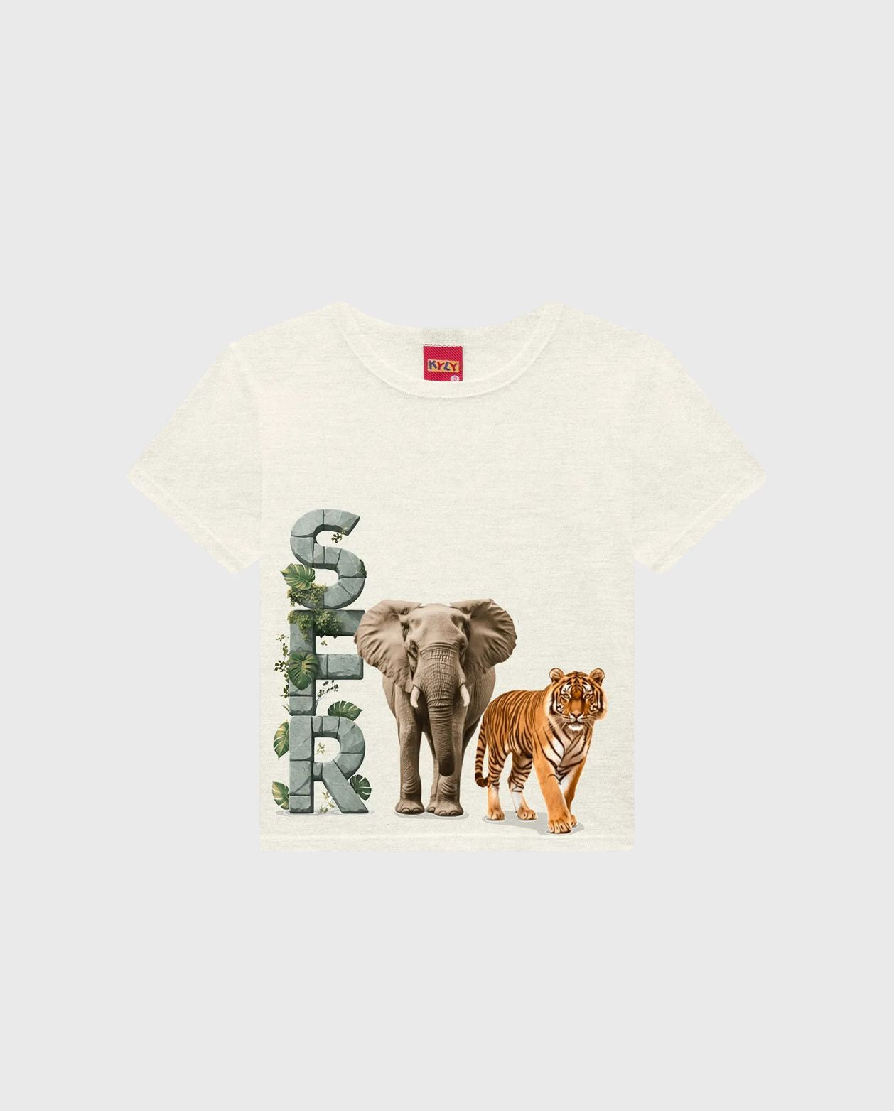 Conjunto Bermuda Estampado Safari  Kyly camiseta