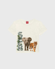 Conjunto Bermuda Estampado Safari  Kyly camiseta