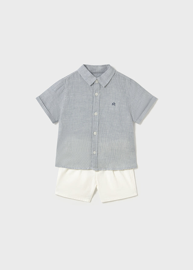 Conjunto Bermuda y Camisa Rayas Mayoral