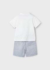 Conjunto Bermuda y Polo Rayas Mayoral diseño