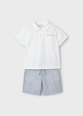 Conjunto Bermuda y Polo Rayas Mayoral