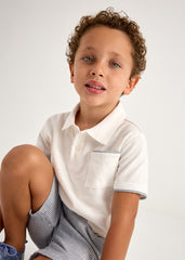 Conjunto Bermuda y Polo Rayas Mayoral niño