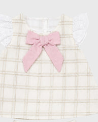 Conjunto Blusa Rayas Detalle Ojalillo detalle