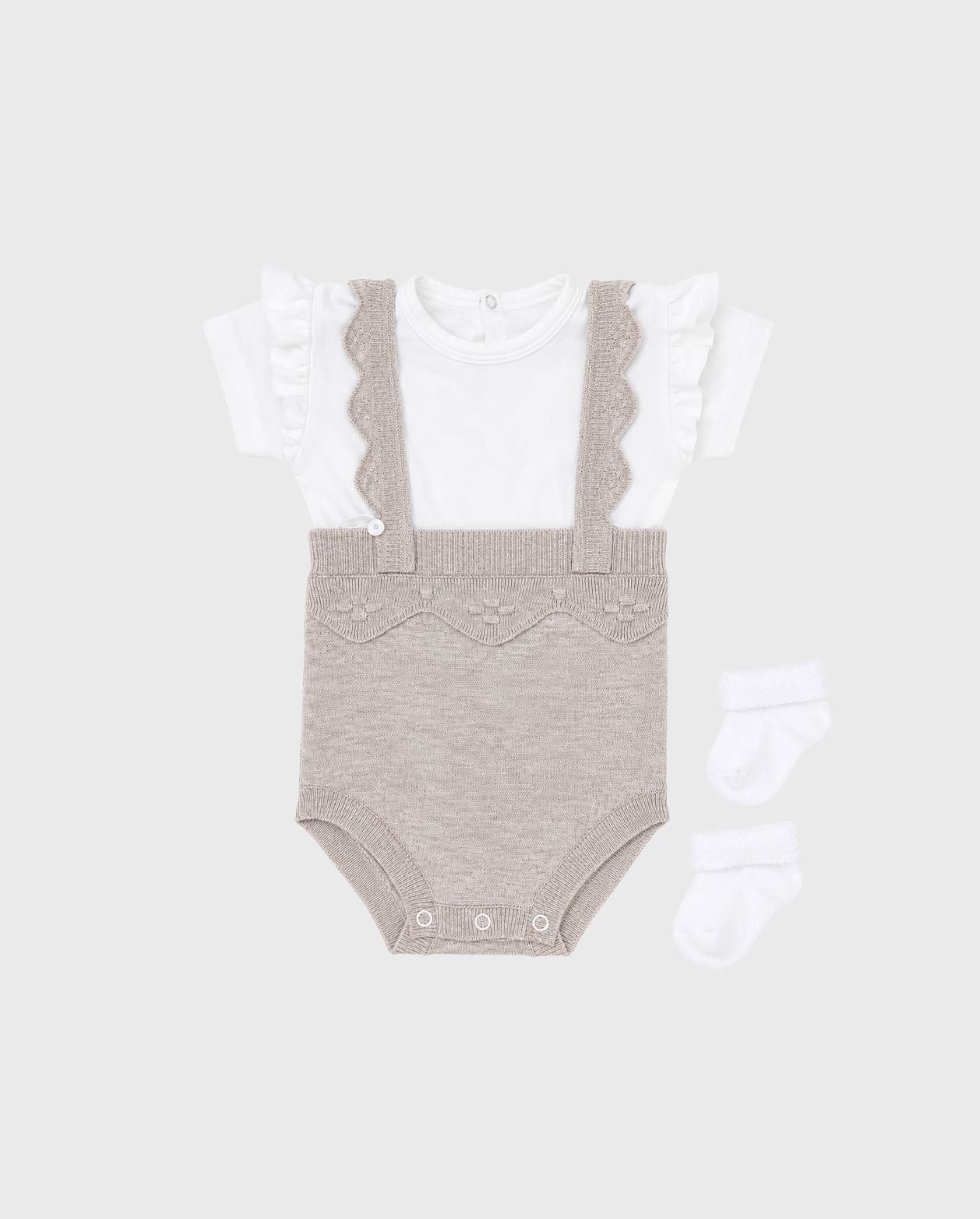 Conjunto Body Tirantes en Tricot lila diseño