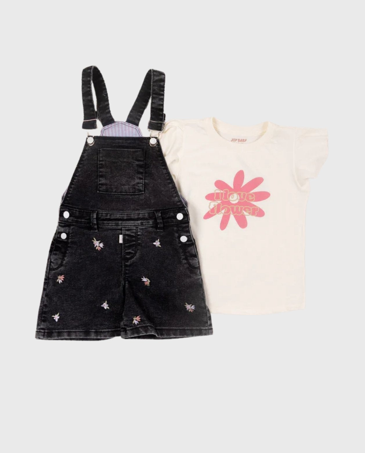 Conjunto Braga Bordado Love Flower Blanco