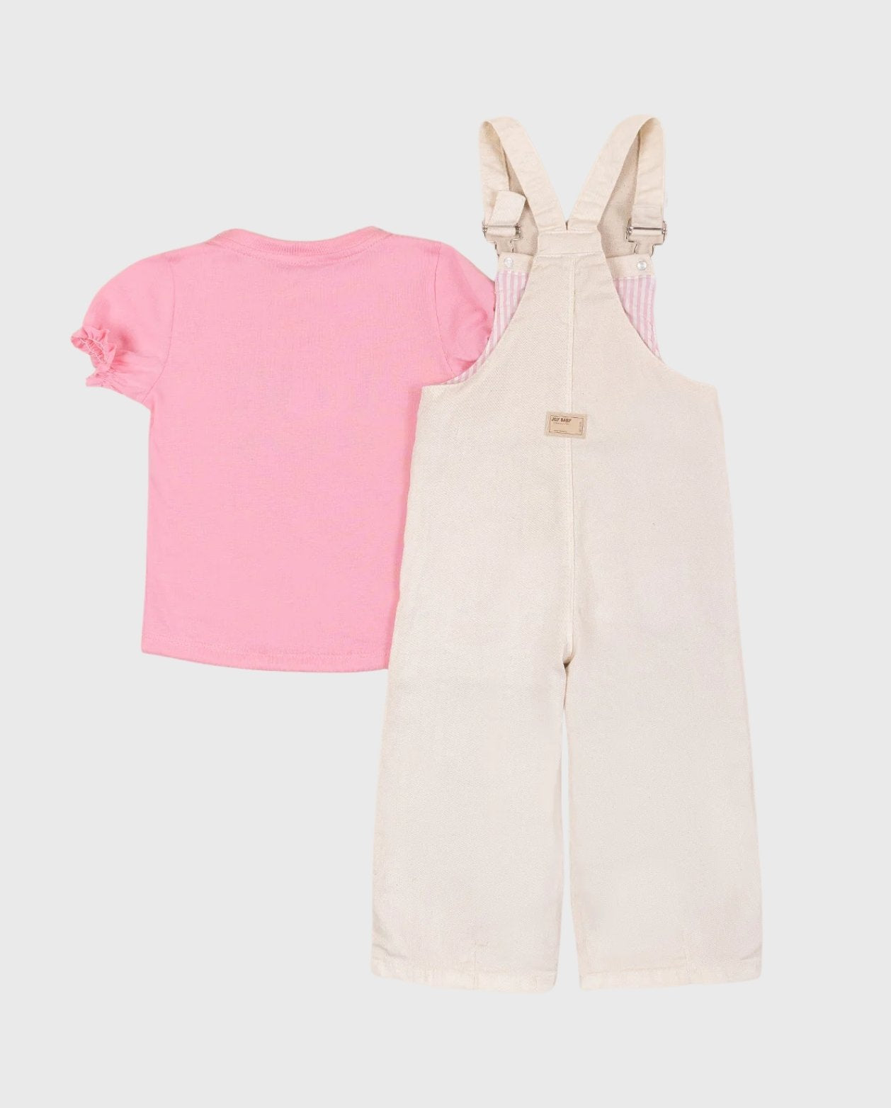 Conjunto Braga Bordado Love Rosa Niñas