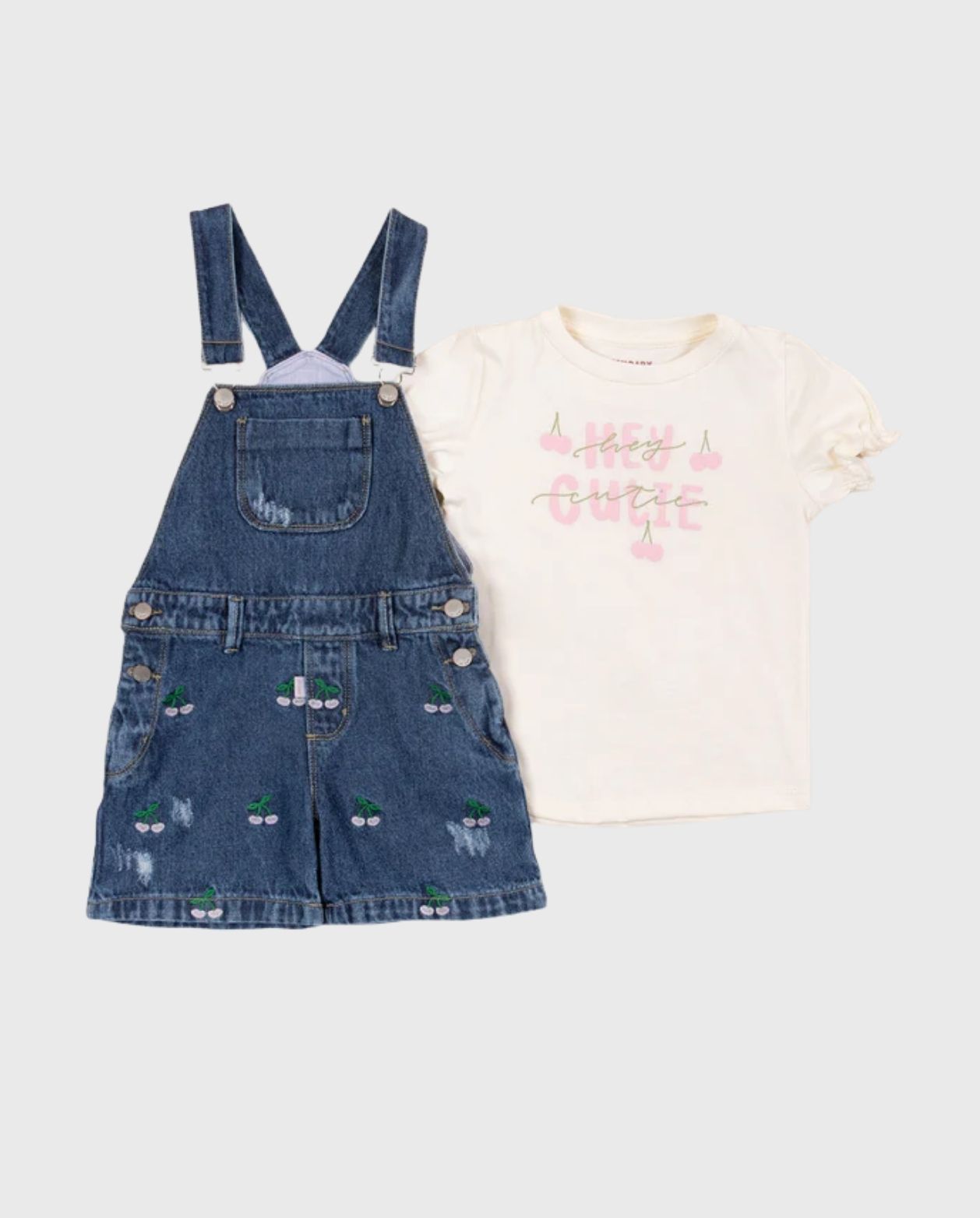 Conjunto Braga Denim Cerezas Blanco