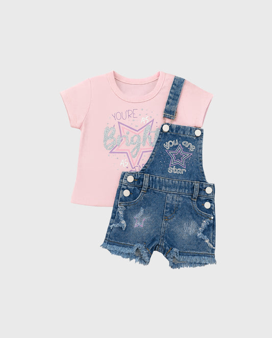 Conjunto Braga Denim Short Star