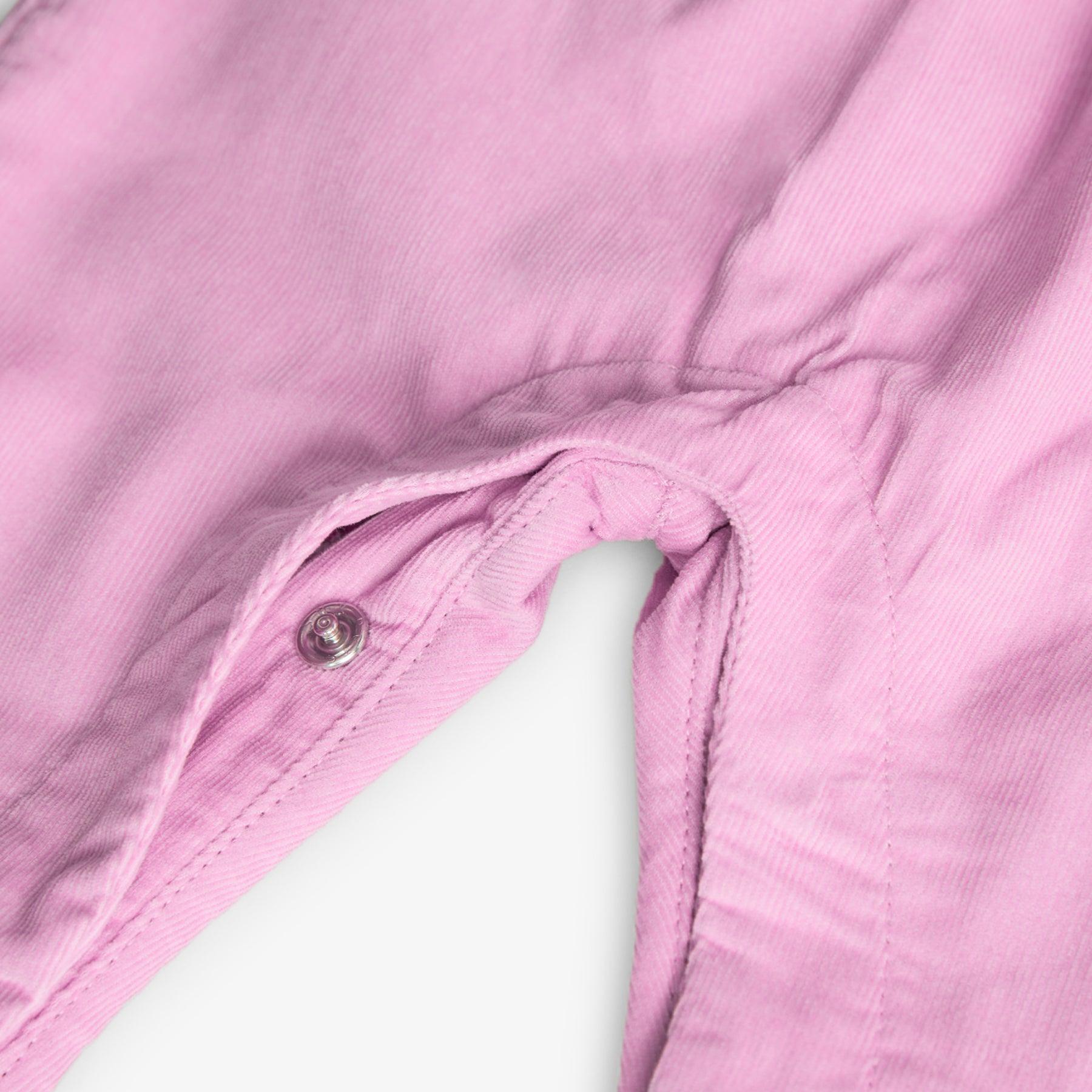 Conjunto Braga Flores Rosa Boboli botones