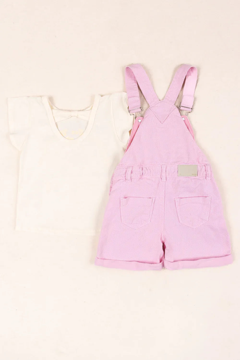 Conjunto Braga y Blusa Detalle Helados rosa diseño