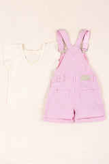 Conjunto Braga y Blusa Detalle Helados rosa diseño