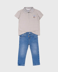 Conjunto Camiseta Mono Cool Gris