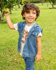 Conjunto Denim Chaleco Leon