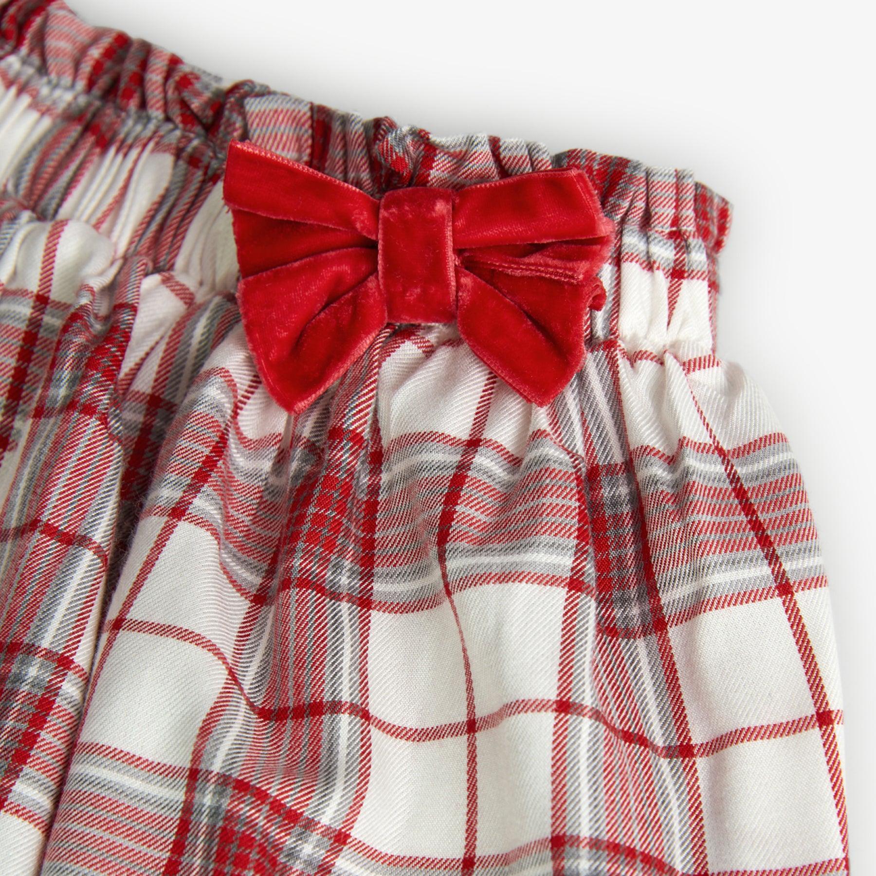 Conjunto Falda Cuadros Boboli detalle