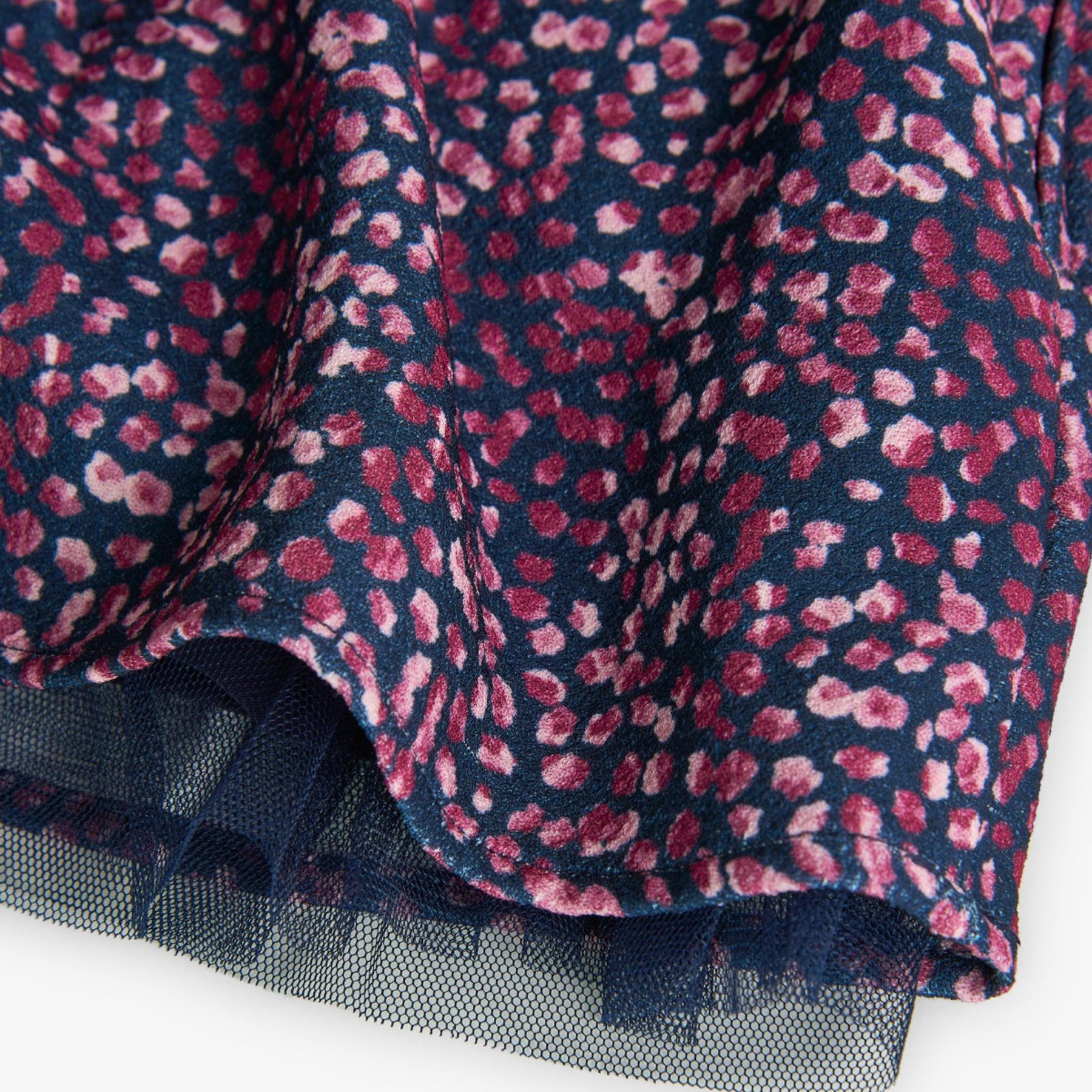 Conjunto Falda Nice Flores Rosa Boboli detalle