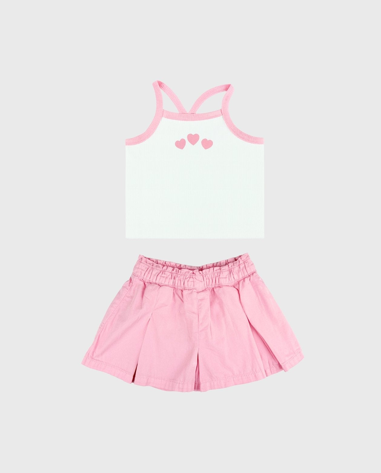 Conjunto Falda Short Prenses Corazones