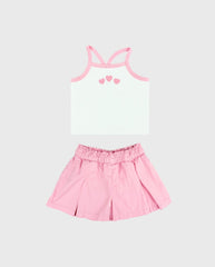 Conjunto Falda Short Prenses Corazones