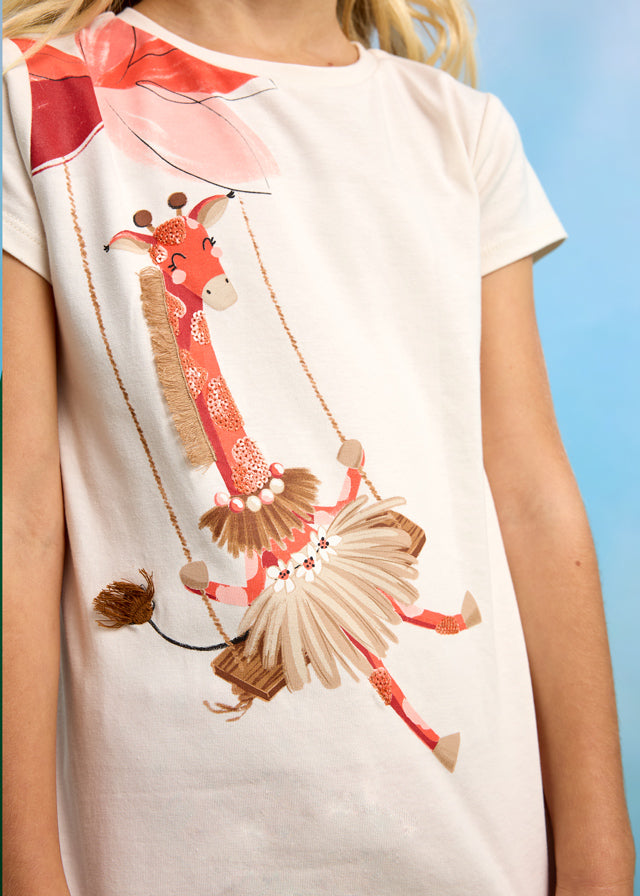 Conjunto Leggings Naranja Mayoral blusa