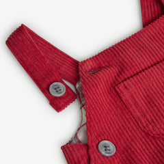 Conjunto Overol Cuadros Rojo Boboli ajustable