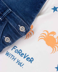 Conjunto Overol Denim Cangrejo Niños Moda