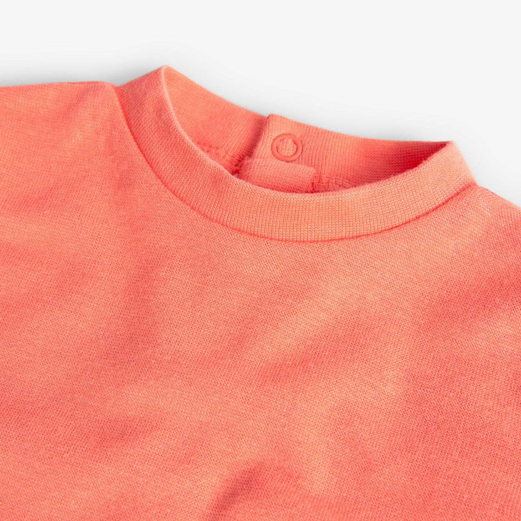 Conjunto Overol Figuras Naranja Boboli cuello