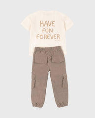 Conjunto Pantalón Cargo Tigre Diversión 