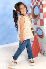 Conjunto Pantalón Estampado Flowers niña