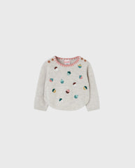 Conjunto Saco Tricot Tono Tierra Mayoral detalle
