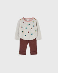 Conjunto Saco Tricot Tono Tierra Mayoral