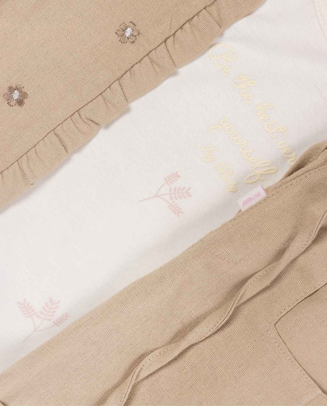 Conjunto Short Chaleco Margaritas Niñas