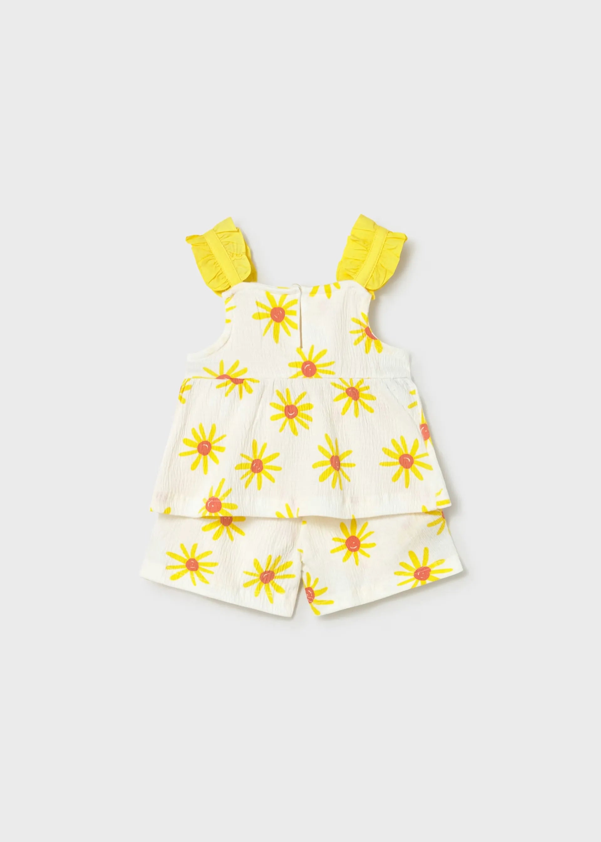 Conjunto Short y Blusa Tirantes Amarillo Mayoral diseño