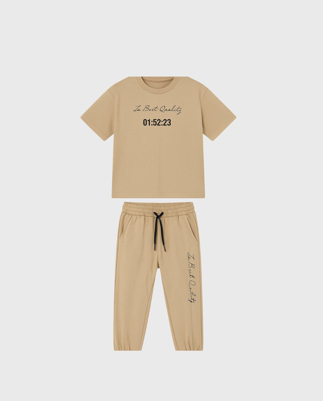 Conjunto Sudadera Estampado Cafe