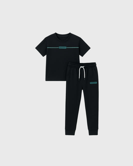 Conjunto Sudadera Estampado Positive Negro