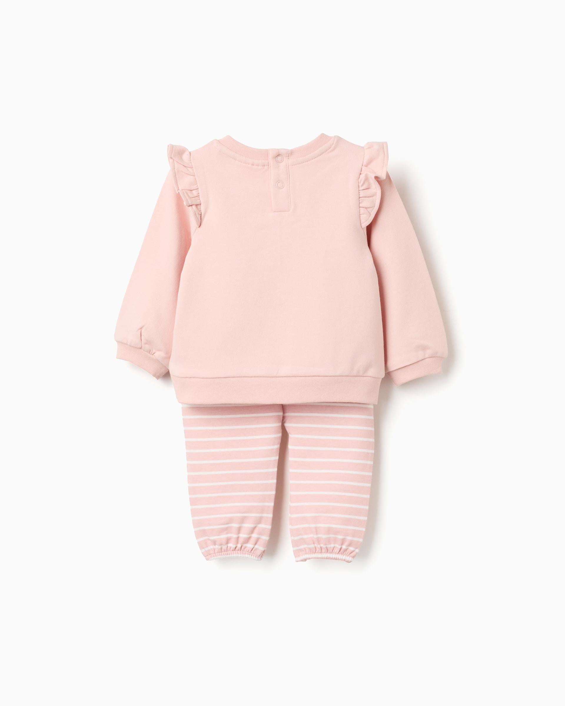 Conjunto Sudadera Rayas Winne Pooh Rosa Zippy DISEÑO