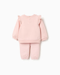 Conjunto Sudadera Rayas Winne Pooh Rosa Zippy DISEÑO