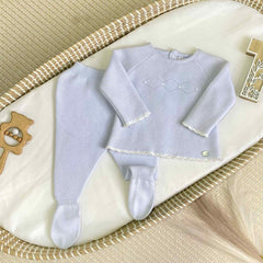 Conjunto Tricot Ibiza Primer Día Celeste Martín Aranda