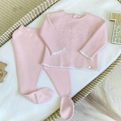 Conjunto Tricot Ibiza Primer Día Rosa Martín Aranda