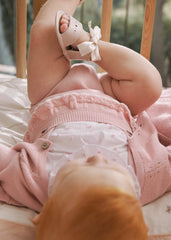 Conjunto Tricot Shorts Tirantes Rosa Mayoral bebe