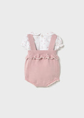 Conjunto Tricot Shorts Tirantes Rosa Mayoral diseño