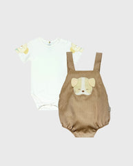 Conjuto Body Estampado Dog Cafe