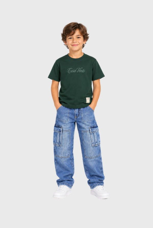 Conjunto Pantalon Cargo Verde Modelo