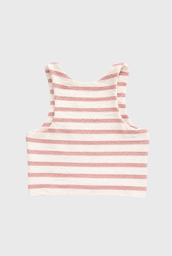 Blusa Crop Top Rayas Palorosa Moda
