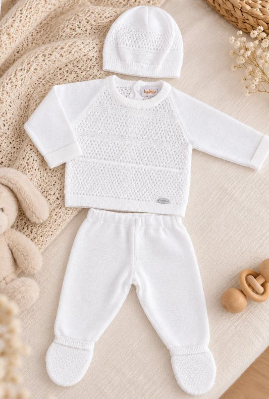 Primer Dia Saco Tricot Blanco ambiente