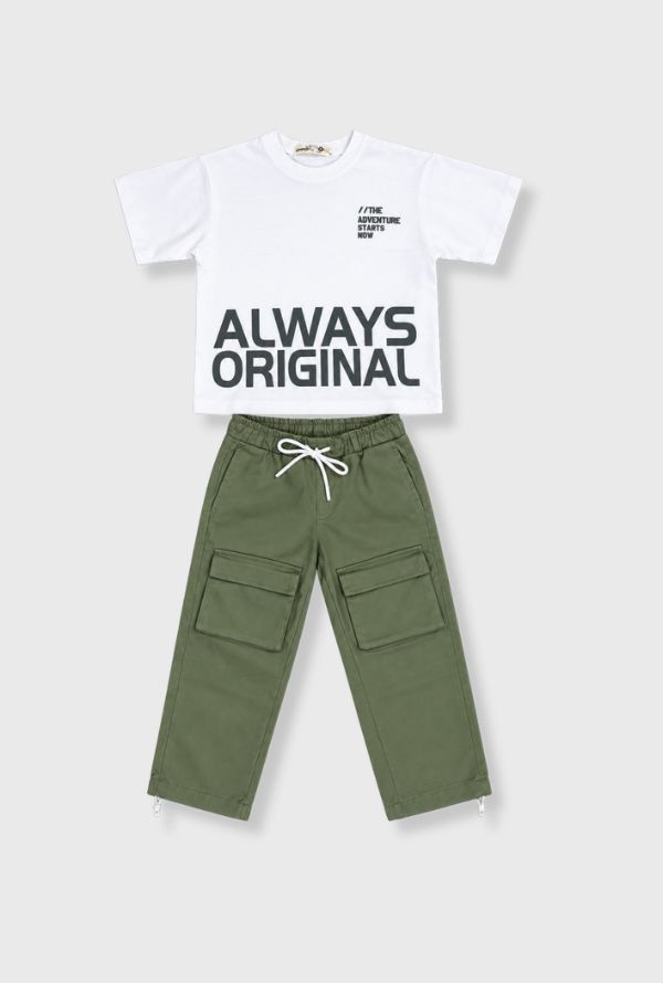 Conjunto Pantalón Cargo Always verde 