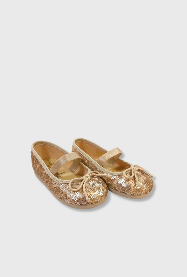 Baletas Lentejuelas Oro 1