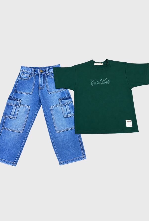 Conjunto Pantalon Cargo Verde