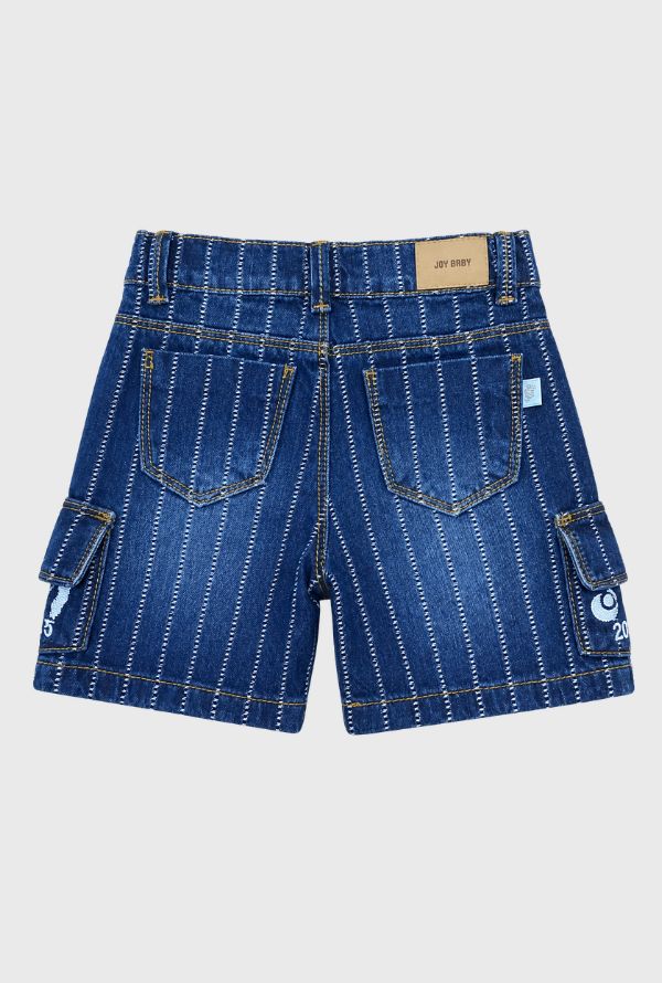 Conjunto Bermuda Denim Verde Short