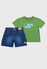 Conjunto Bermuda Denim Verde
